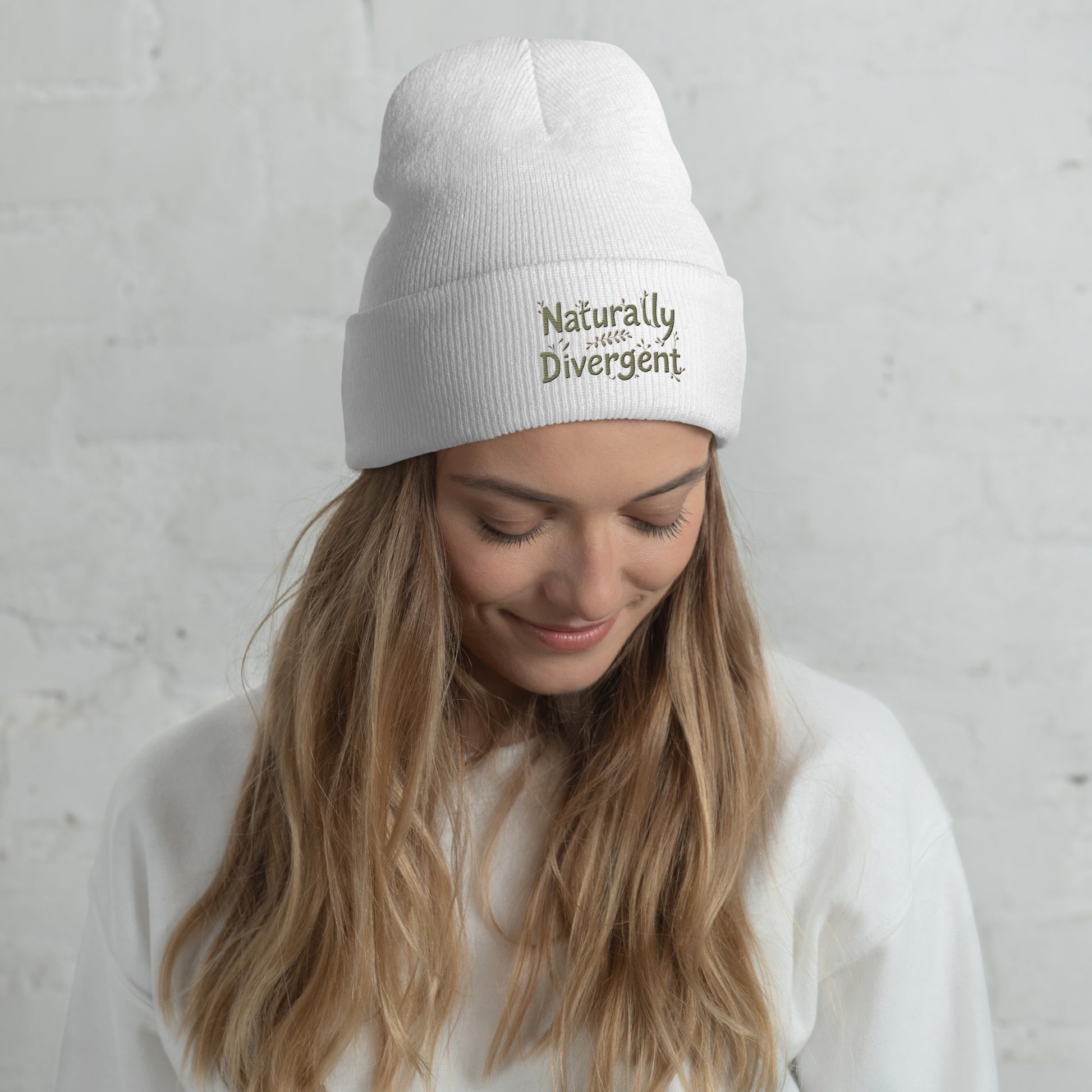 Naturally Divergent Cuffed Beanie — Soft Unisex Beanie for Brains That Don’t Blend In - You're My Kind of Weird