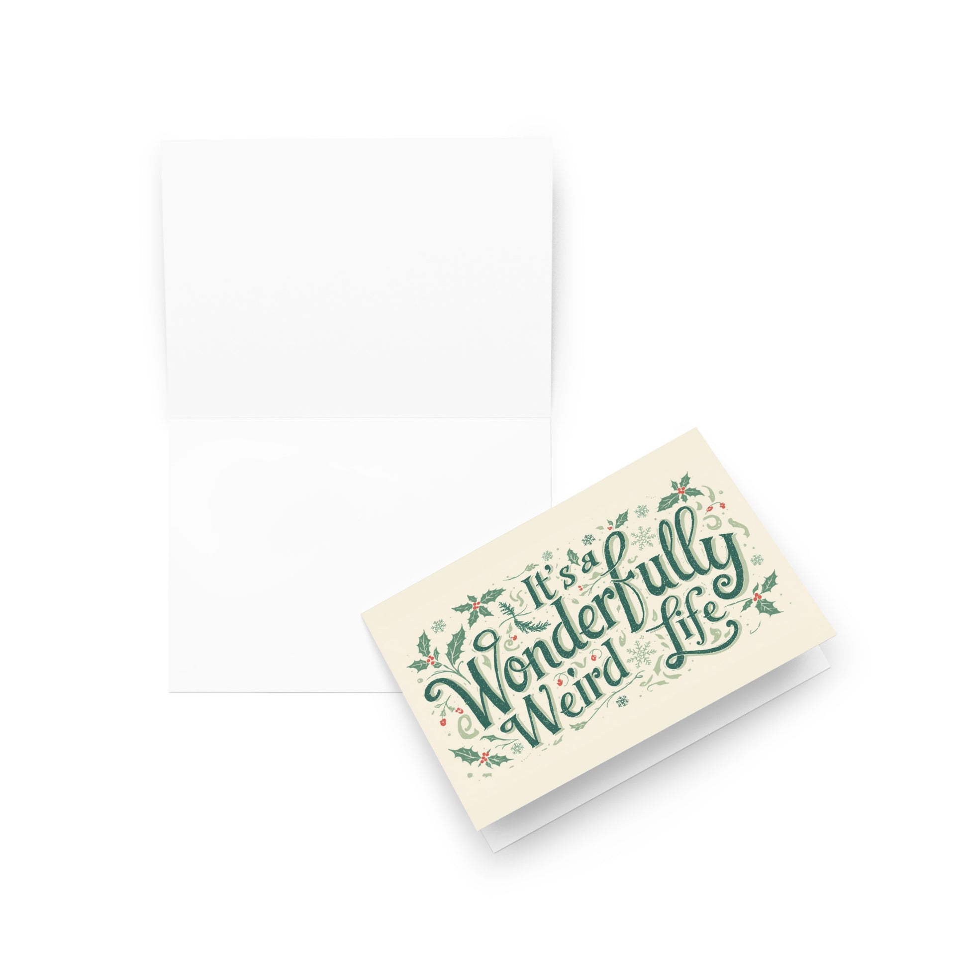 It’s a Wonderfully Weird Life Note Card | 5x7 Blank Greeting Card | Quirky Inspirational Stationery | Fun Gift for Friends & Family - You're My Kind of Weird