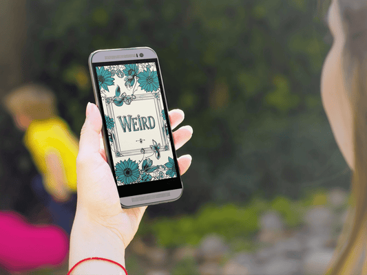 Whimsical Floral Phone Wallpaper Pack | You're My Kind of Weird (Digital Download) - You're My Kind of Weird