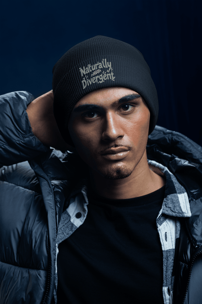 Naturally Divergent Cuffed Beanie — Soft Unisex Beanie for Brains That Don’t Blend In - You're My Kind of Weird